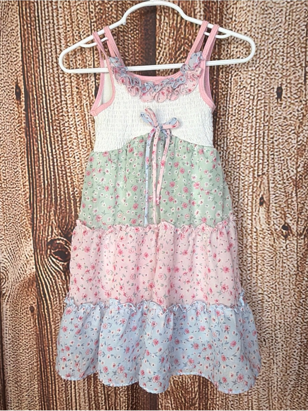 Toddler Jona Michelle Multicolor Sleeveless Floral Tiered Sundress Size 4T